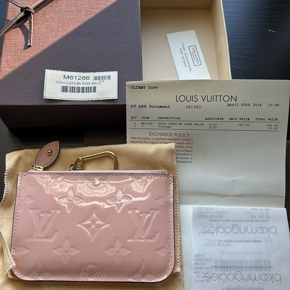 Louis Vuitton Vernis Pochette Rose Ballerine - Picture 9 of 10